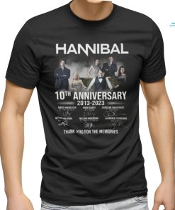 Hannibal 10th Anniversary 2013 – 2023 Thank You For The Memories T Shirt