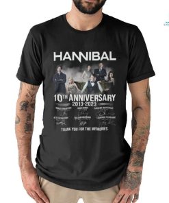 Hannibal 10th Anniversary 2013 – 2023 Thank You For The Memories T Shirt, hoodie, sweater, long sleeve and tank top Hannibal 10th Anniversary 2013 – 2023 Thank You For The Memories T Shirt