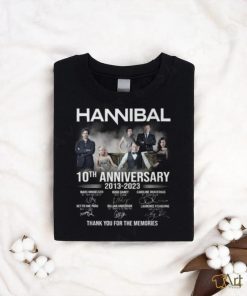 Hannibal 10th Anniversary 2013 – 2023 Thank You For The Memories T Shirt, hoodie, sweater, long sleeve and tank top Hannibal 10th Anniversary 2013 – 2023 Thank You For The Memories T Shirt