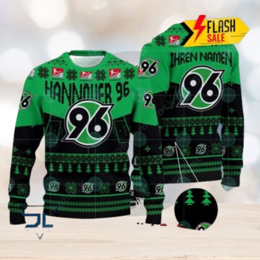 Hannover 96 Stadium Personalized Name Ugly Christmas Sweater