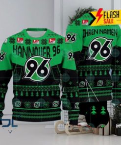 Hannover 96 Stadium Personalized Name Ugly Christmas Sweater