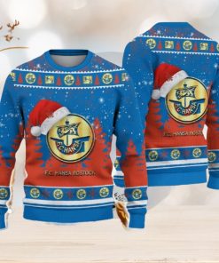 Hansa Rostock Ugly Christmas Sweater Santa Hat Logo Tree Gift For Men And Women