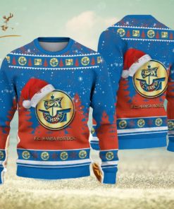 Hansa Rostock Ugly Christmas Sweater Santa Hat Logo Tree Gift For Men And Women