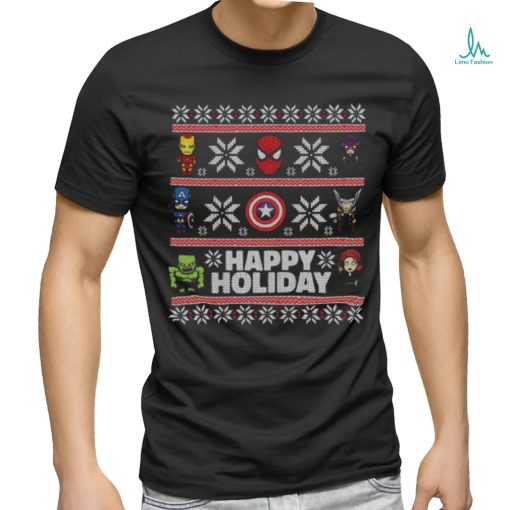Happy Holiday Avengers Superheroes Christmas Ugly shirt