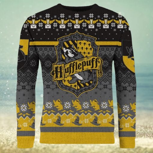 ‘Happy Huffle Days!’ Hufflepuff Ugly Christmas Sweater