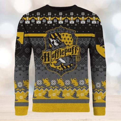 ‘Happy Huffle Days!’ Hufflepuff Ugly Christmas Sweater