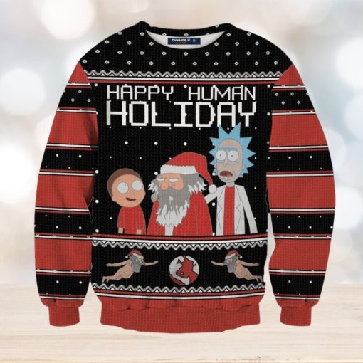 Happy Human Holiday Ugly Christmas Sweater Perfect Holiday Gift