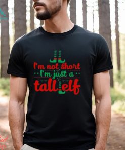 Happy Merry Christmas i’m not short i’m just a tall elf gift shirt