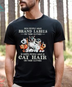 Happy People Have Cat Hair On Their Clothes Classic T Shirt