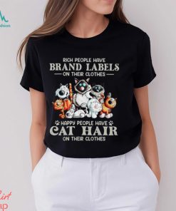 Happy People Have Cat Hair On Their Clothes Classic T Shirt