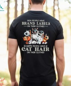 Happy People Have Cat Hair On Their Clothes Classic T Shirt