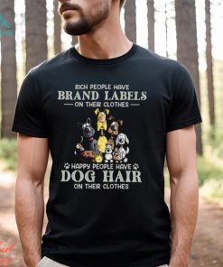 Happy People Have Dog Hair On Their Clothes Classic T Shirt