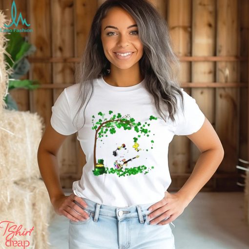 Happy Snoopy And Woodstock St Patricks Day Tree Shirt