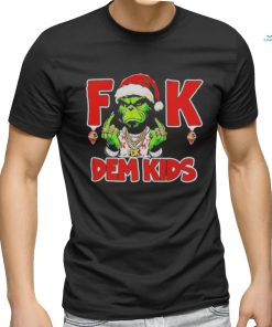 Happy Xmas Grinch Santa Hat F Dem Kids Character T shirt, hoodie, sweater, long sleeve and tank top Happy Xmas Grinch Santa Hat F Dem Kids Character T shirt