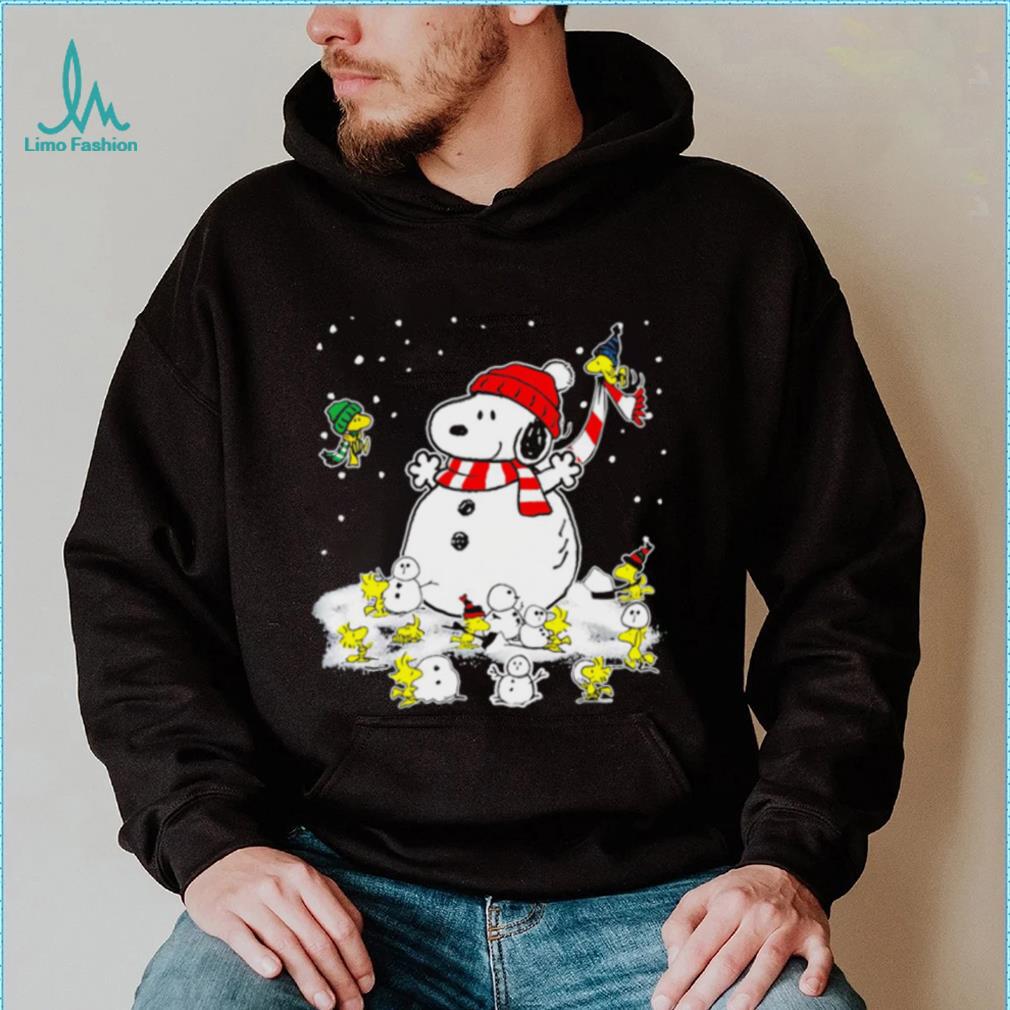 Happy Xmas Snoopy and Woodstock snowman winter cute funny shirt Happy Xmas Snoopy and Woodstock snowman winter cute funny shirt