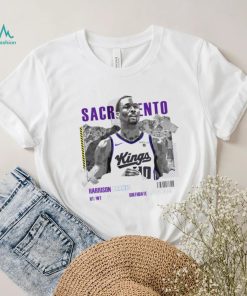 Harrison Barnes Sacramento Kings basketball player information paper shirt