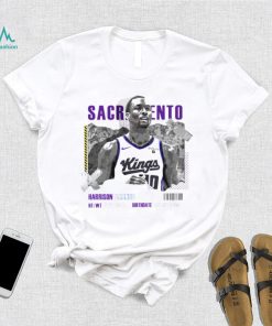 Harrison Barnes Sacramento Kings basketball player information paper shirt