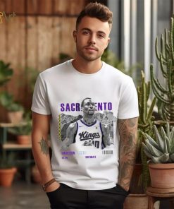 Harrison Barnes Sacramento Kings basketball player information paper shirt