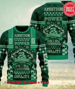 Harry Potter Hogwarts Slytherin Ambition Power Ugly Christmas Sweater