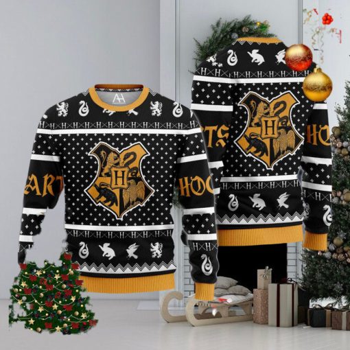 Harry Potter Hogwarts Ugly Christmas Sweater 3d All Over Printed 3d Ugly Sweater Merry Xmas