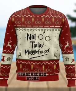 Harry Potter Not Today Mugglefucker Ugly Christmas Sweater