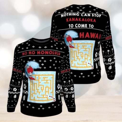 Hawaii Maze Game 3D All Over Print Print Ugly Christmas Sweater Perfect Holiday Gift