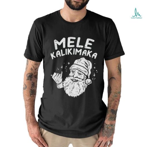 Hawaiian Christmas Mele Kalikimaka Santa Xmas Men Women Kids T Shirt