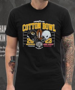 Head To Head Goodyear Cotton Bowl 2023 Mizzou Tigers Vs Ohio State Buckeyes Shirt