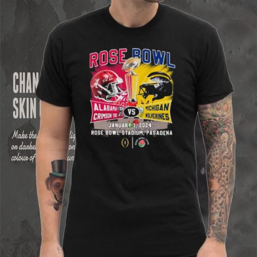 Head To Head Rose Bowl Alabama Crimson Tide Vs Michigan Wolverines January 1, 2024 Shirt