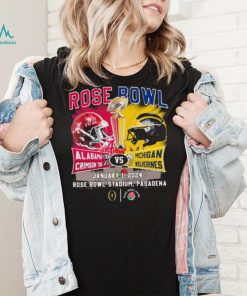 Head To Head Rose Bowl Alabama Crimson Tide Vs Michigan Wolverines January 1, 2024 Shirt