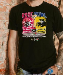 Head To Head Rose Bowl Alabama Crimson Tide Vs Michigan Wolverines January 1, 2024 Shirt