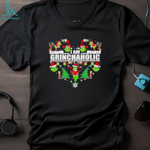 Heart I am Grinch aholic Christmas shirt