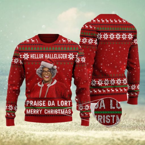 Hellur Hallelujer Praise De Lort Quotes Funny Movie Ugly Christmas Sweater Gift For Men Women