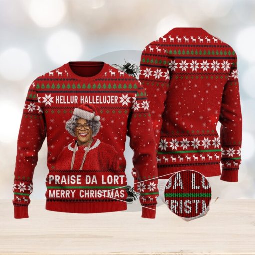 Hellur Hallelujer Praise De Lort Quotes Funny Movie Ugly Christmas Sweater Gift For Men Women