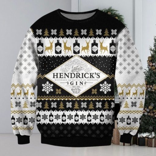 Hendrick’s Gin Beer 3D Print Ugly Christmas Sweater