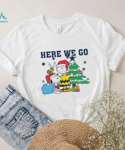 Here We Go Peanuts Cowboys Christmas Shirt