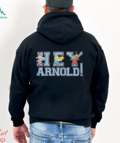 Hey Arnold! Collegiate Unisex Adults Black Shirt