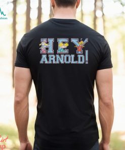 Hey Arnold! Collegiate Unisex Adults Black Shirt