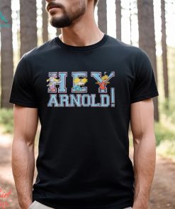 Hey Arnold! Collegiate Unisex Adults Black Shirt