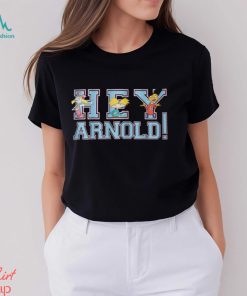 Hey Arnold! Collegiate Unisex Adults Black Shirt