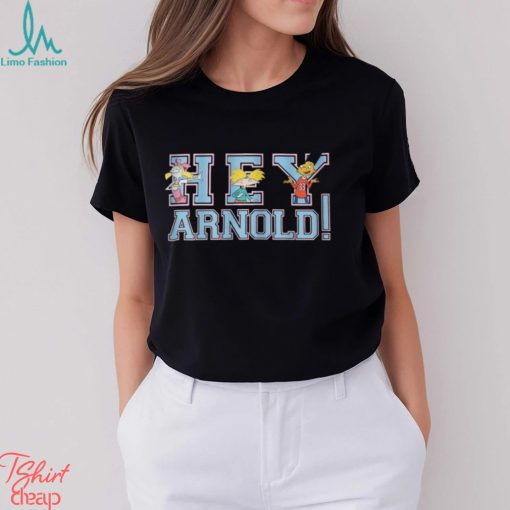 Hey Arnold! Collegiate Unisex Adults Black Shirt