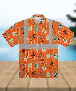 Hi Vis Aloha Shirt High Visibility Clothing Inspired By Construction Vest Turtle Orange Hi Vis Summer Gift Hi Vis Hawaiian Shirt Hi Vis Jacket Cosplay Shirts And Shorts