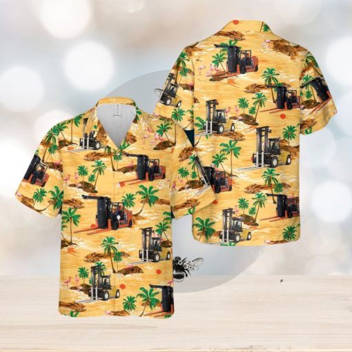 High Capacity Forklift 3D Hawaiian Shirt Summer Holiday Gift For Men And Women