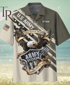 High Quality Veteran Eagle Army Aloha Hawaiian Shirt