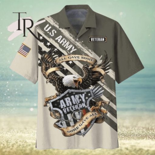 High Quality Veteran Eagle Army Aloha Hawaiian Shirt