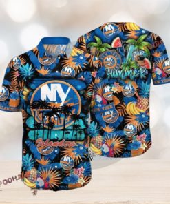 Hiking Time Inspired New York Islanders Hawaiian Shirt