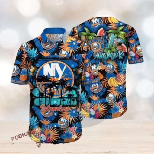 Hiking Time Inspired New York Islanders Hawaiian Shirt