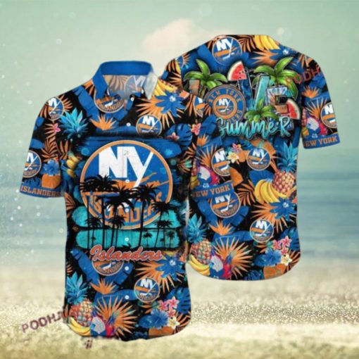 Hiking Time Inspired New York Islanders Hawaiian Shirt