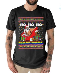 Ho Ho Ho Santa Homosexual Christmas Ugly Shirt
