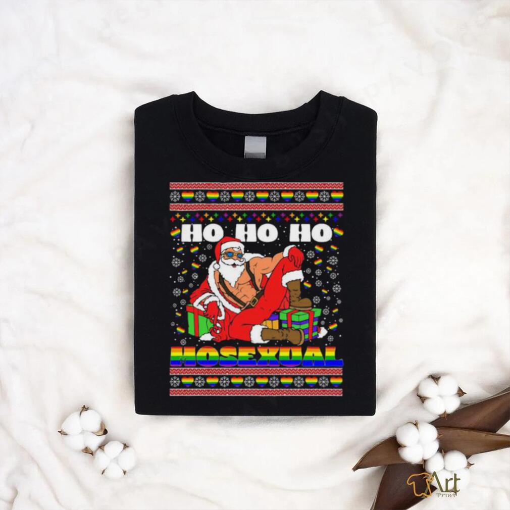 Ho Ho Ho Santa Homosexual Christmas Ugly Shirt Ho Ho Ho Santa Homosexual Christmas Ugly Shirt